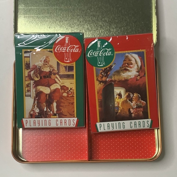 Coca Cola Santa Playing Cards NIP 2 packs - Picture 2 of 4